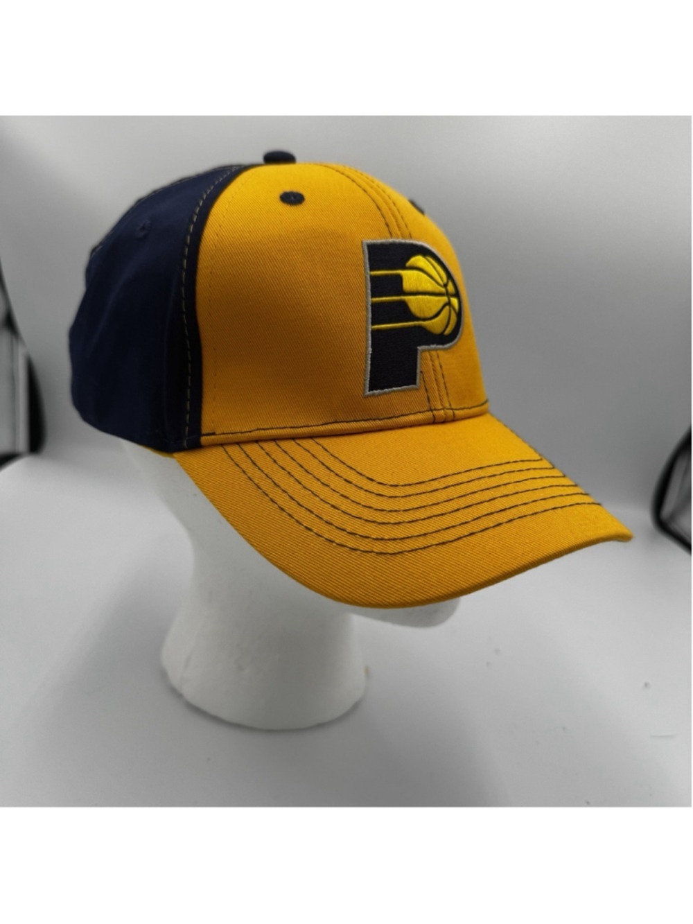 Indiana Pacers Blue Gold Adjustable Baseball Hat Cap NBA